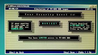 Time machine - Bulletin Board System -  back in the dial up days.