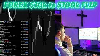 FOREX $10k to $100k FLIP: Day 1