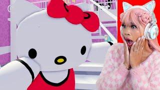 ESCAPE HELLO KITTY'S PRISON RUN! (Roblox Obby)