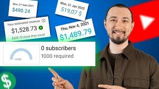 How to Make Money on YouTube With No Monetization and 1000 Subscribers?