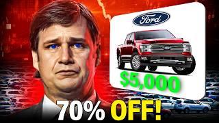 Ford Can’t Sell Their Vehicles Anymore, So Now They’re Giving Them Away For…!