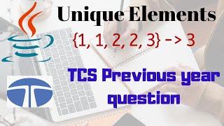 Printing Unique Elements in an array | TCS Coding Questions(Solved)