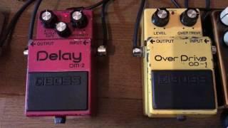 Boss Over Drive OD-1 with Delay DM-2