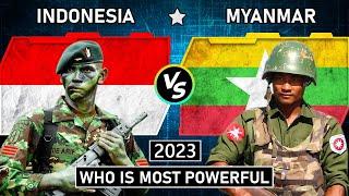 Indonesia vs Myanmar military power comparison 2023