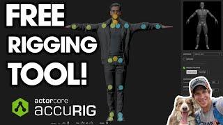 Amazing FREE AUTOMATIC Rigging Tool - ActorCore accuRIG!