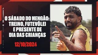 O sábado do Mengão: treino, futevôlei e presente de dia das crianças