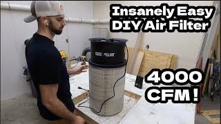 The EASIEST DIY Air Filter of All Time || Build Your Own Air Filter || Woodworking Filtration System