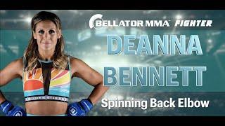 Top Bellator Fighter DeAnna Bennett Teaches Spinning Back Elbow On Gracie On Demand