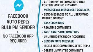 Facebook Auto Reply & Bulk Private Message Sender | Codecanyon Scripts and Snippets