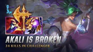 Wild Rift AKALI - Crystal Rose Akali S14 Ranked Gameplay + Build