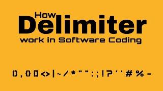 what is Delimiter in coding || how delimiter usefull  in siftware coding