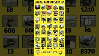 Indian Bike Driving 3d Cheat Codes Deak Lo  All Cheat Code#viral #trending #ytshorts #allcheatcode