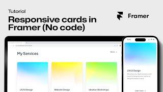 Responsive Card Section in Framer | Step-by-Step No-code Tutorial