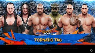 6-Man Tornado Tag | Undertaker vs Triple H vs The Rock | WWE 2K19 8K 4320p