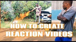 How To Create Viral Reaction Videos For Tiktok, Instagram, Facebook And YouTube using Capcut app