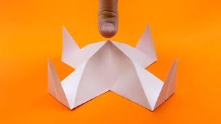 Origami trap. How to make an A4 paper trap without glue and without scissors - simple origami