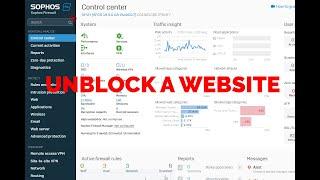 How to unblock blocked websites in sophos firewall. (sophos xg firewall)