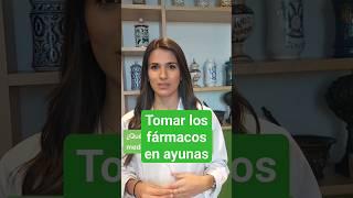 ¿Qué significa tomar los medicamentos en ayunas?