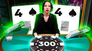 100$ HANDS ONLY ON BLACKJACK #11! (HUGE PERFECT PAIRS)