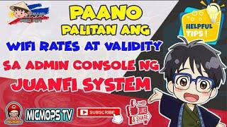 Paano palitan ang WiFi Rates sa JuanFi System gamit ang Web Browser 2023 | JuanFi System Tutorial