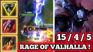 Olaf | Rage of Valhalla | Wild Rift Jungle Master Gameplay | Season 9