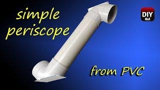 How to make simple periscope from pvc pipe and mirrors | school project | DM