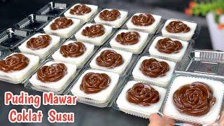 Ide jualan kekinian‼️ Puding Mika mawar coklat susu untuk isian snack box, Laris banget