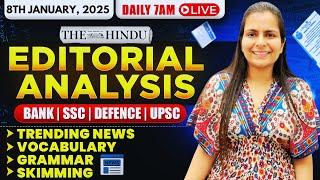 Editorial Analysis | 8th January, 2025 | Vocab, Grammar, Reading, Skimming | Nimisha Bansal