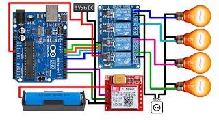 Arduino SIM800L Relay Control with SMS | SIM800L Register Phone Number by SMS