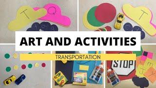 TRANSPORTATION Art, Activity and Center Ideas - SEVERAL Videos in ONE!