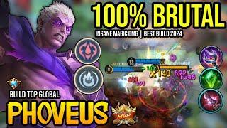 PHOVEUS BEST BUILD 2024 | BUILD TOP GLOBAL PHOVEUS GAMEPLAY | MOBILE LEGENDS