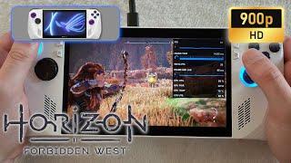 ASUS ROG Ally | Horizon Forbidden West | 900p | AFMF -  Low settings