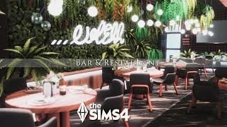 The Sims 4 - Oasis Springs Modern Restaurant - Nature Alchemy - Relaxing Speed Build ASMR