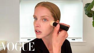 Abby Champion’s On-the-Go, Model Skin Care and Makeup Routine | Beauty Secrets | Vogue