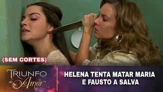 Triunfo do Amor - Helena tenta matar Maria Desamparada e Fausto a salva (DUBLADO/SEM CORTES)