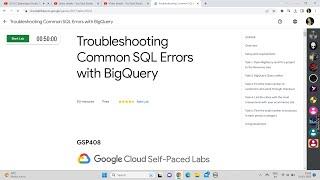 Troubleshooting Common SQL Errors with BigQuery || Lab Solution || Google Cloud Hero BigQuery Skills