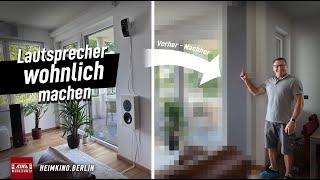 Lautsprecher (relativ ) einfach unsichtbar verstecken und im Wohnzimmer integrieren!