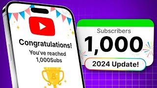 Do THIS to Get 1000 Subscribers in 2024 (with a few uploads)