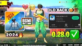 Pubg Lite Old 0.28.0 New Update 2024 | Pubg Mobile Lite 0.28.0 Comeback Update 2024 