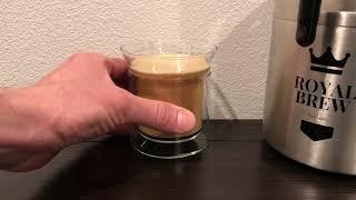 Royal Brew Nitro Coffee Maker - Time Lapse Video Proof of Foam: 6 Minutes or More!