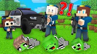 JJ Family Became FBI Agents and Arrested Mikey Family in Minecraft (Maizen)
