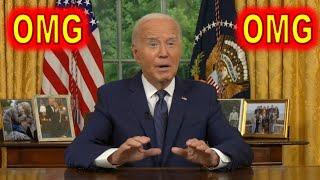 Joe Biden was a DISASTER at Tonight's Oval Office Address About Trump Attack.....