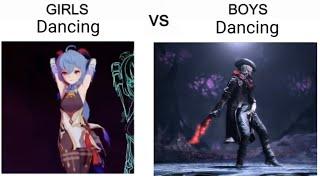 Unfunny boys vs girls memes but I replaced them with dmc