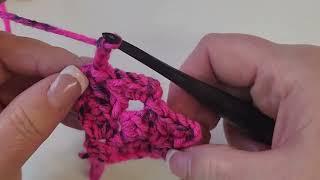 Technique Tuesday: Corner 2 Corner Half and Double Crochet #crochet #c2c  #crochetstitch