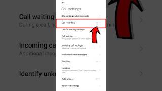 how to stop Automatic call recording in redmi mobiles | call recording setting