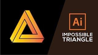 How to Design The Impossible Triangle in Adobe illustrator CC 2015-2017