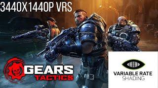 Gears Tactics, Variable Rate Shading, Ultra Settings 21/9 4K RTX 2080 Ti, Asus PG35VQ Benchmark