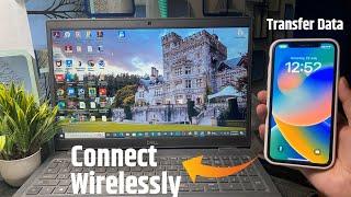 How To Connect iPhone To Laptop/PC Without Cable|How To Transfer Data From iPhone To Laptop Wireless