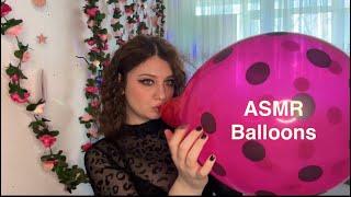 ASMR | Blowing And Popping (+ B2P) Big Balloons | Spit Painting 