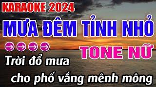 Mưa Đêm Tỉnh Nhỏ Karaoke Tone Nữ Karaoke Đăng Khôi - Beat Mới